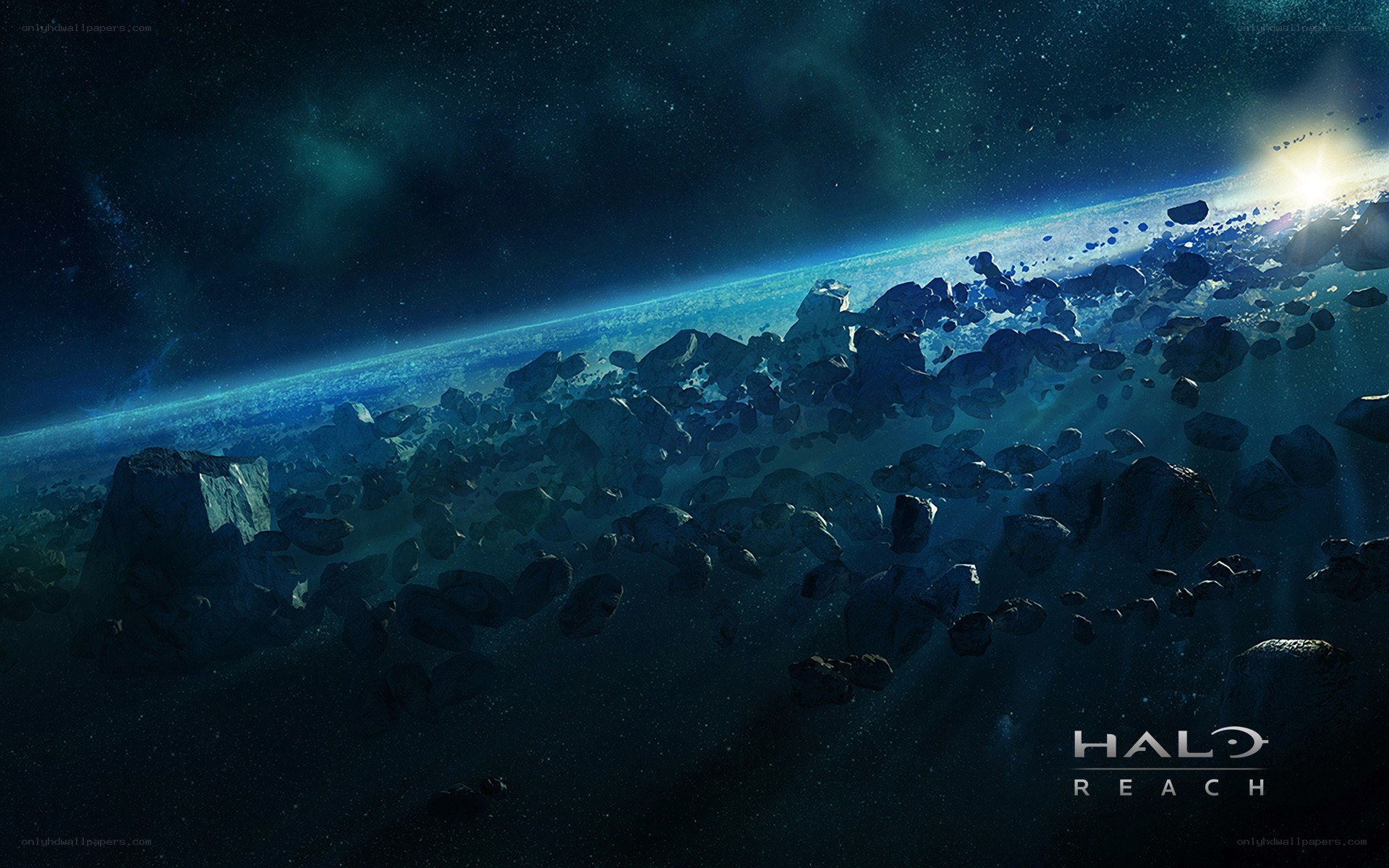 Halo Reach asteroid field