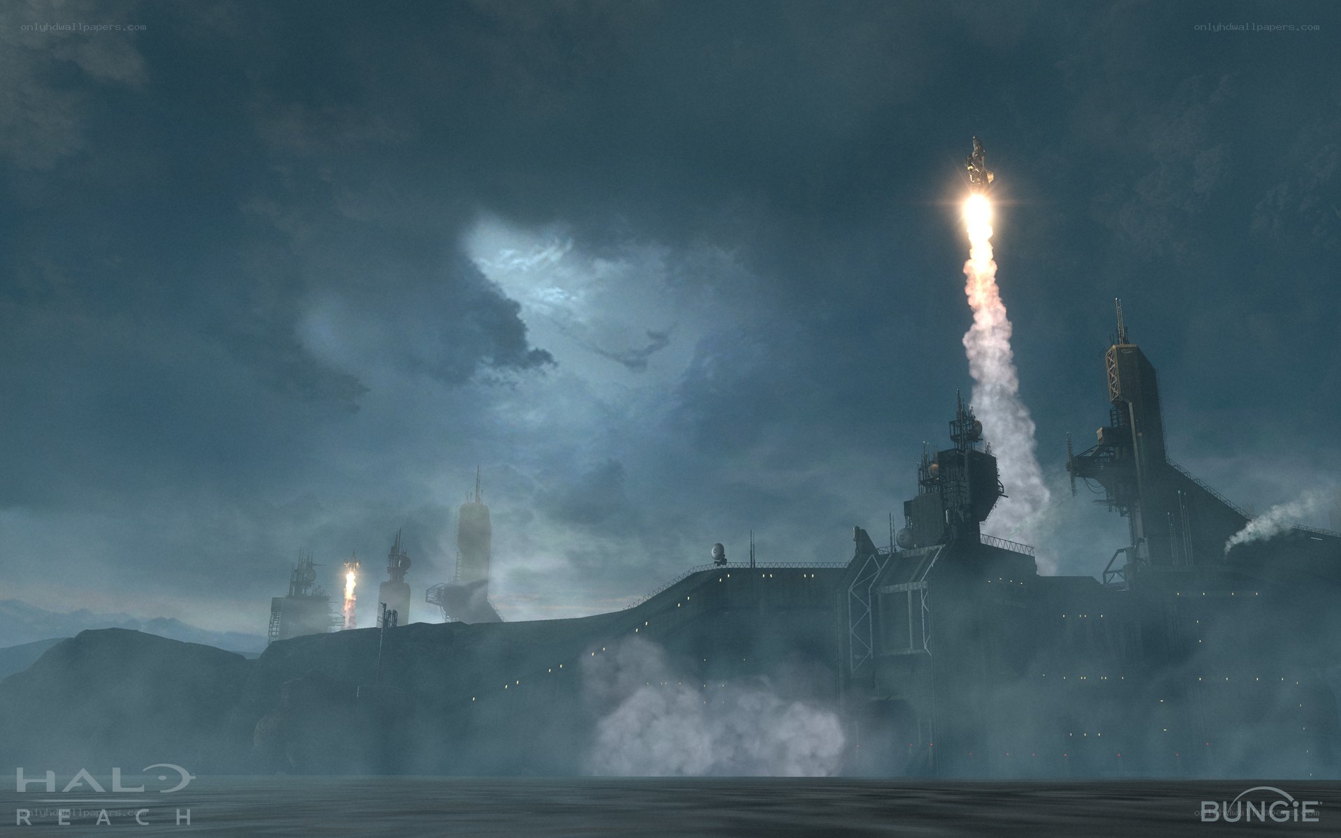 Halo Reach launch scene