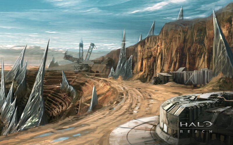 Halo Reach mining site