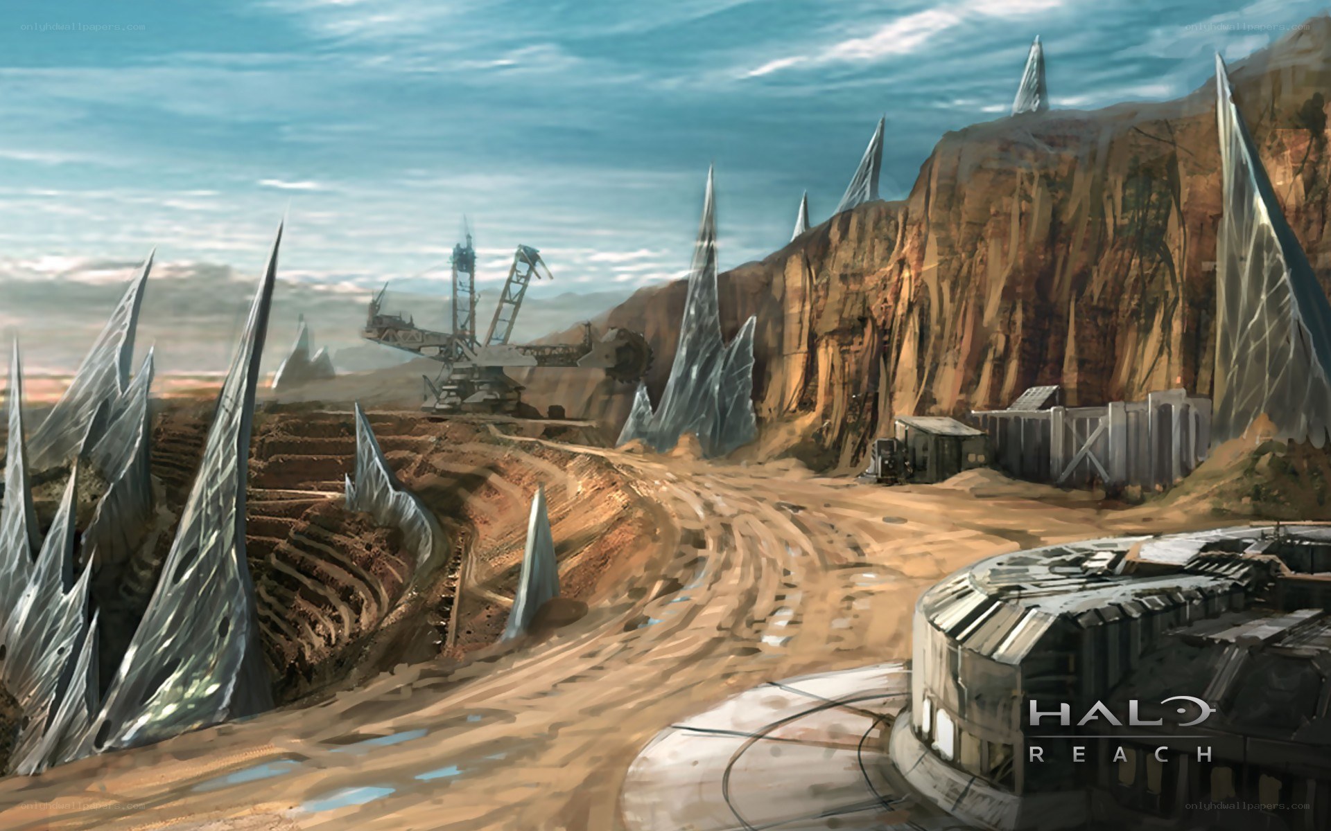Halo Reach mining site