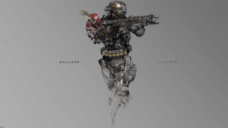 Halo Reach soldier concept art