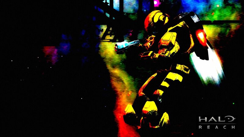 Halo Reach soldier in action