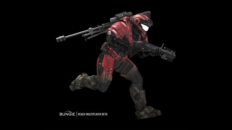 Halo Reach soldier in action