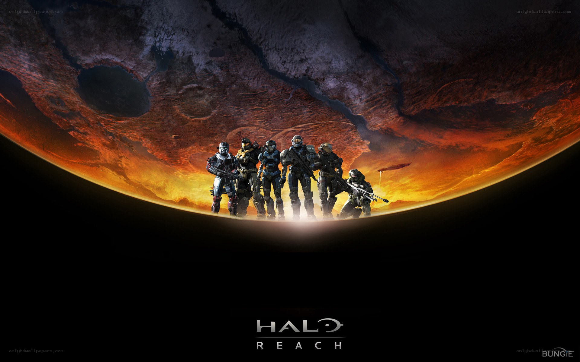 Halo Reach team on alien planet