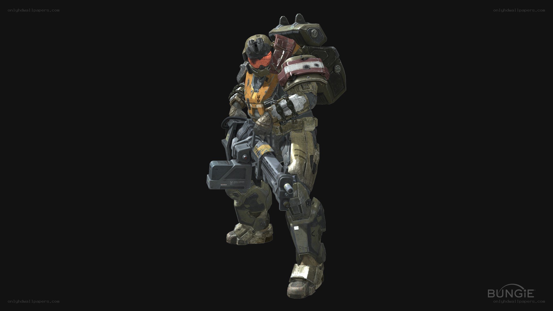 Halo soldier in combat armor