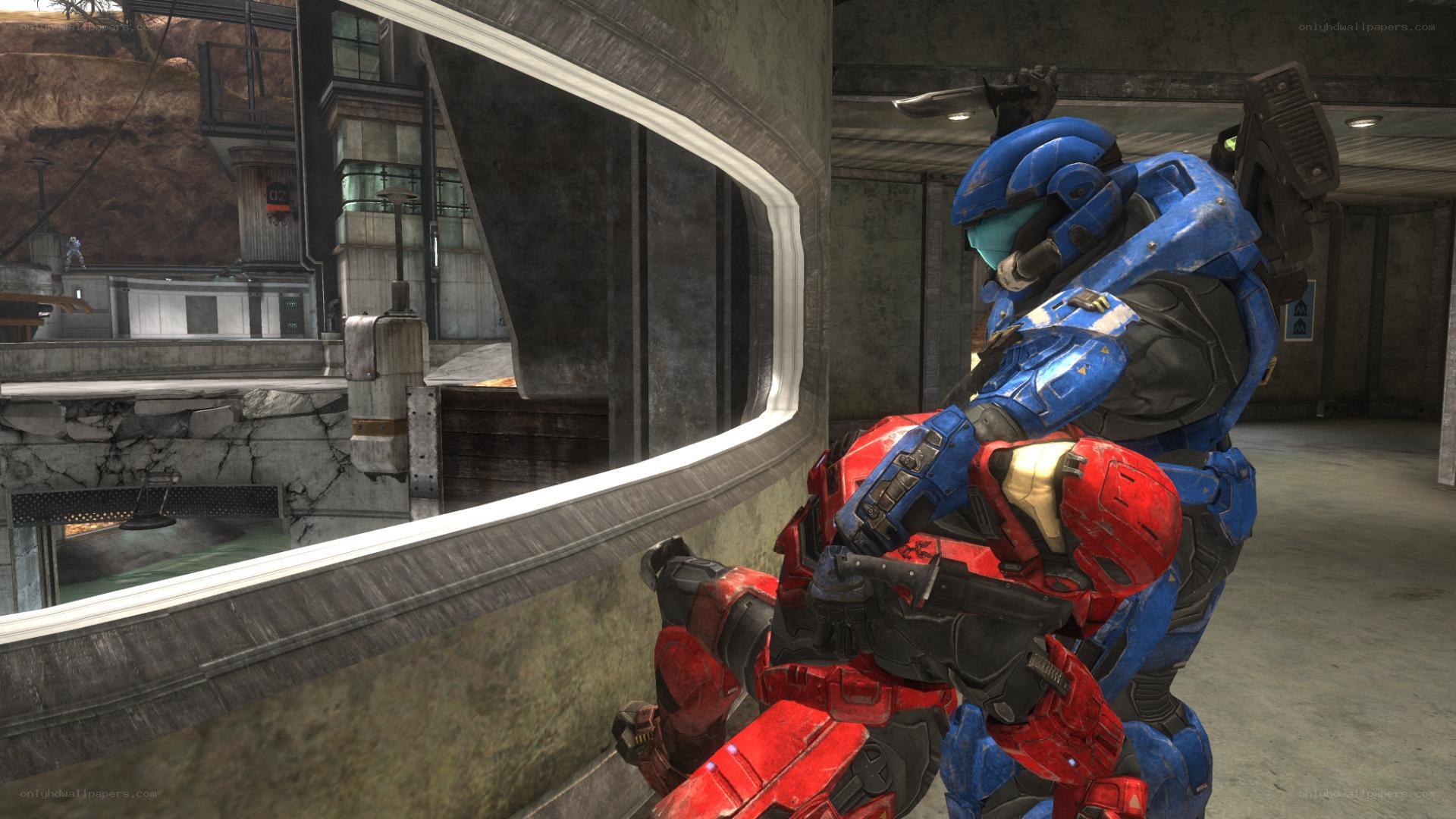 Halo soldiers in combat