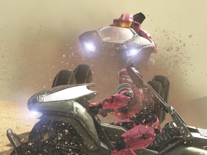 Halo soldiers in combat