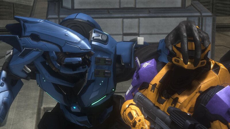 Halo soldiers in combat