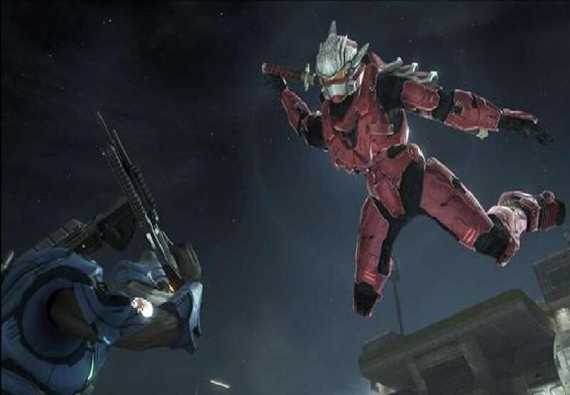 Halo soldiers in combat