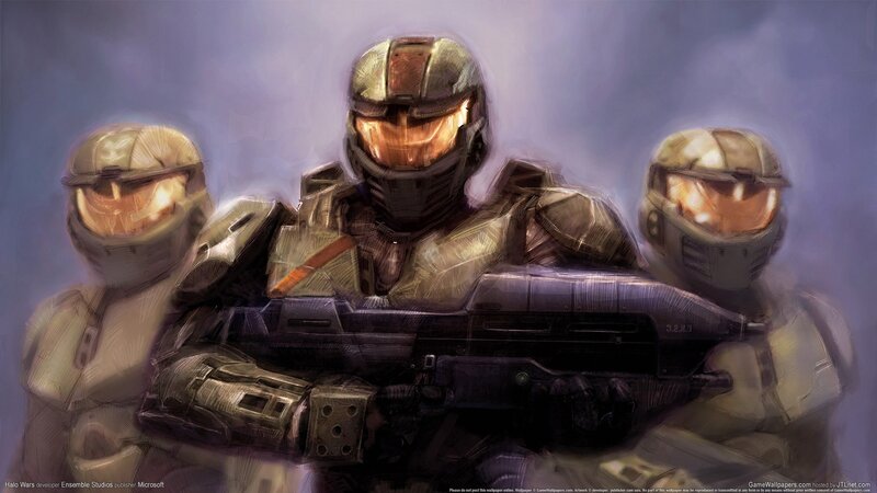 Halo soldiers in combat gear
