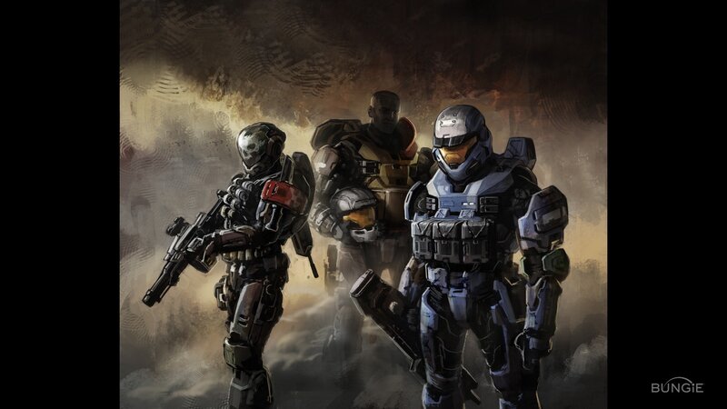 Halo soldiers in combat gear