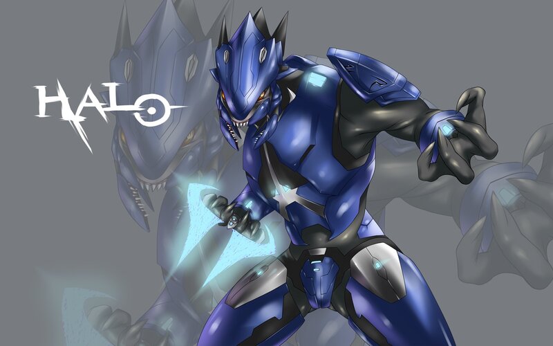 Halo Spartan in Blue Armor