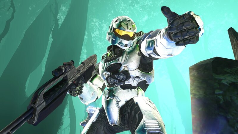 Halo Spartan in combat