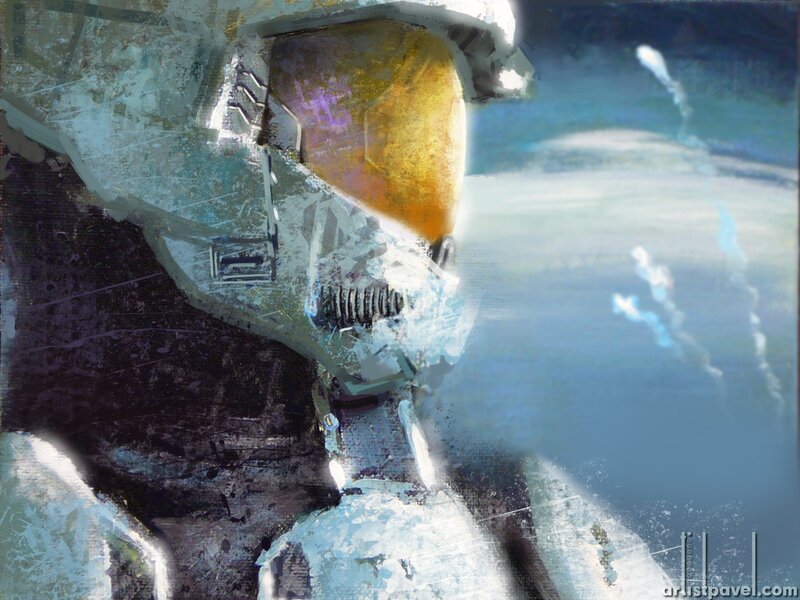 Halo Spartan in combat