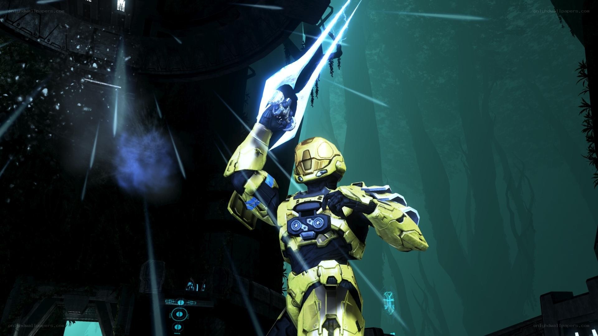 Halo Spartan with Energy Sword