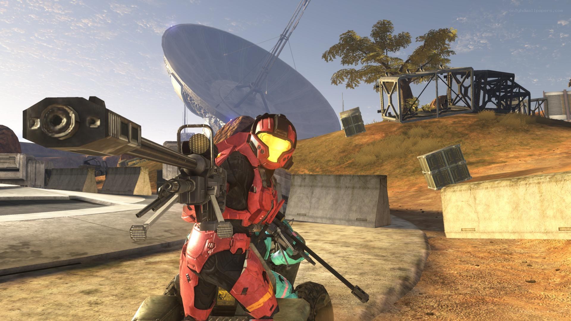 Halo Spartan with weapon
