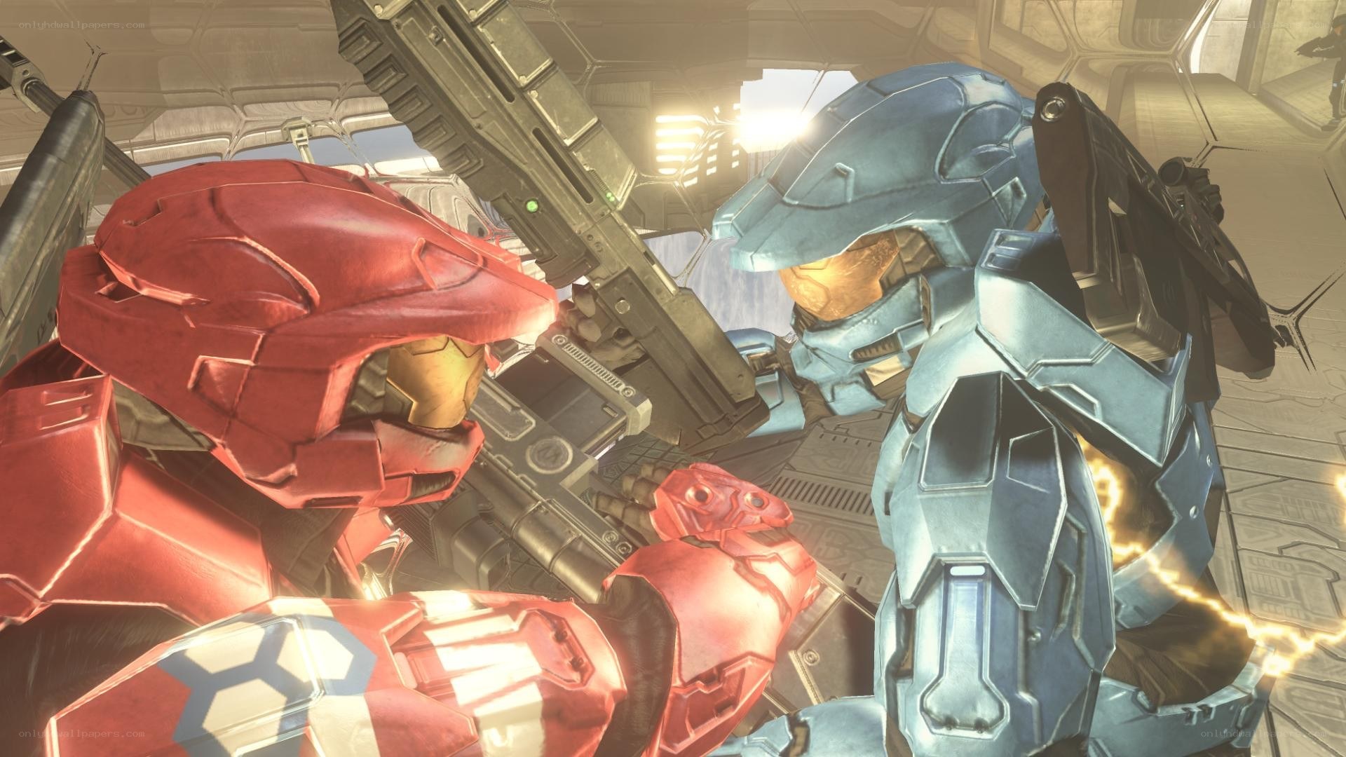 Halo Spartans in combat