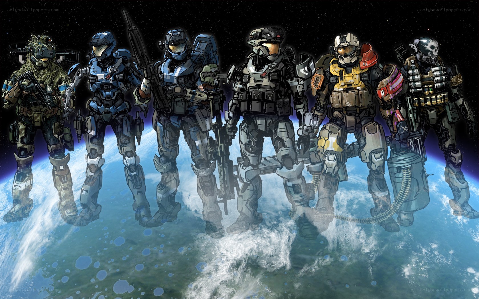Halo Spartans in space