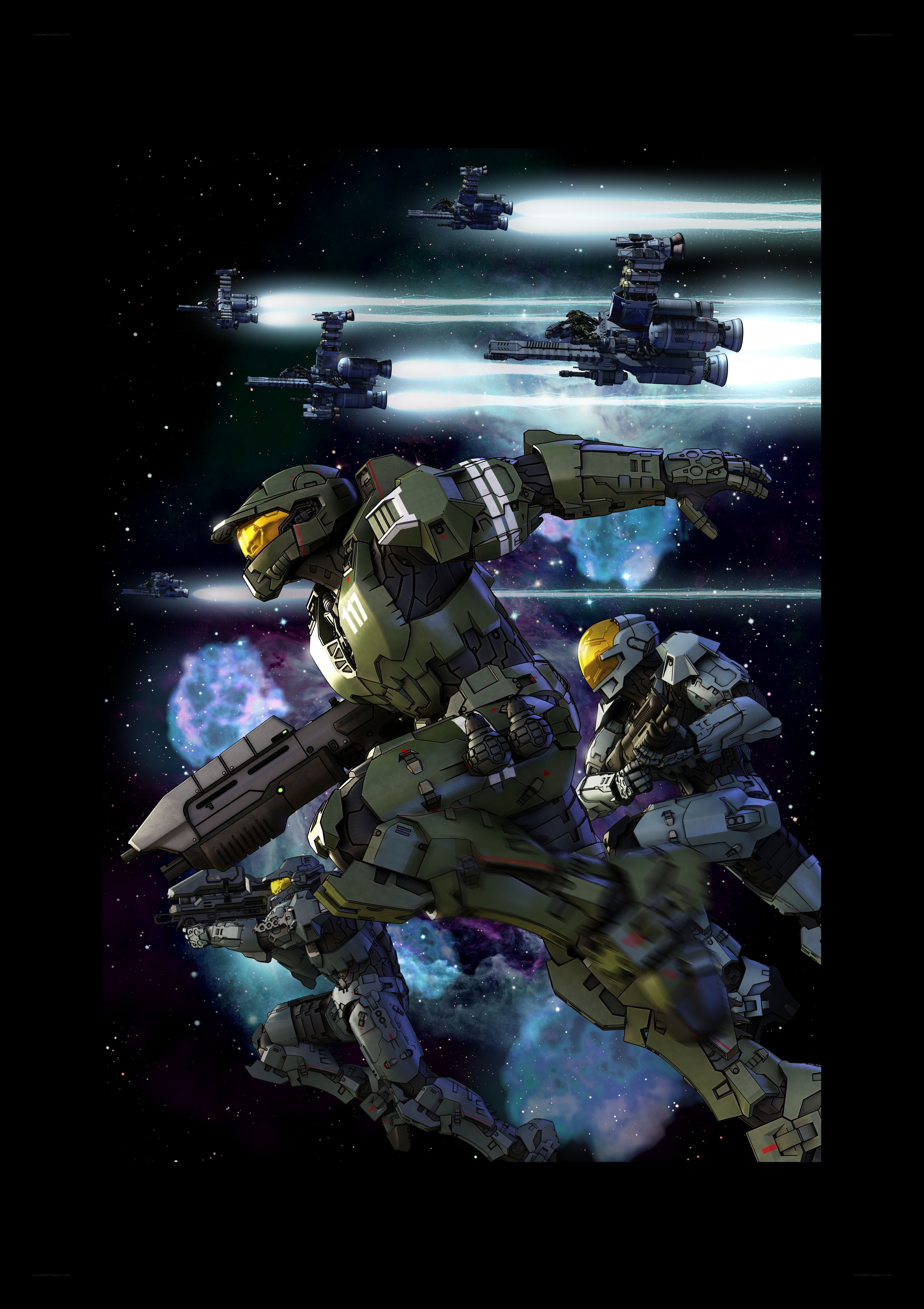 Halo Spartans in space