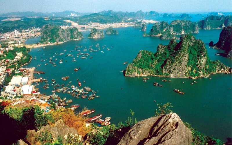 Halong Bay Landscape — Blue