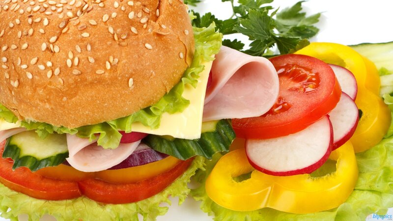 Ham and Cheese Sandwich — Green