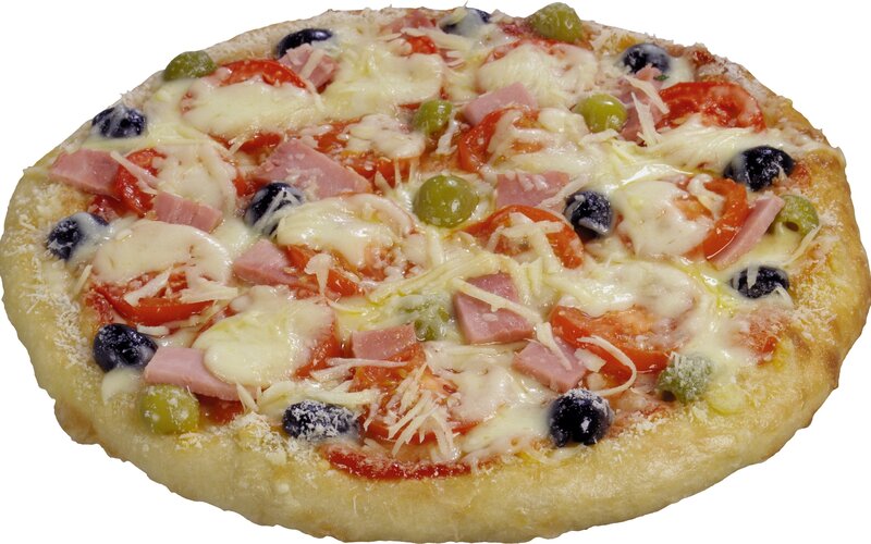 ham and olive pizza