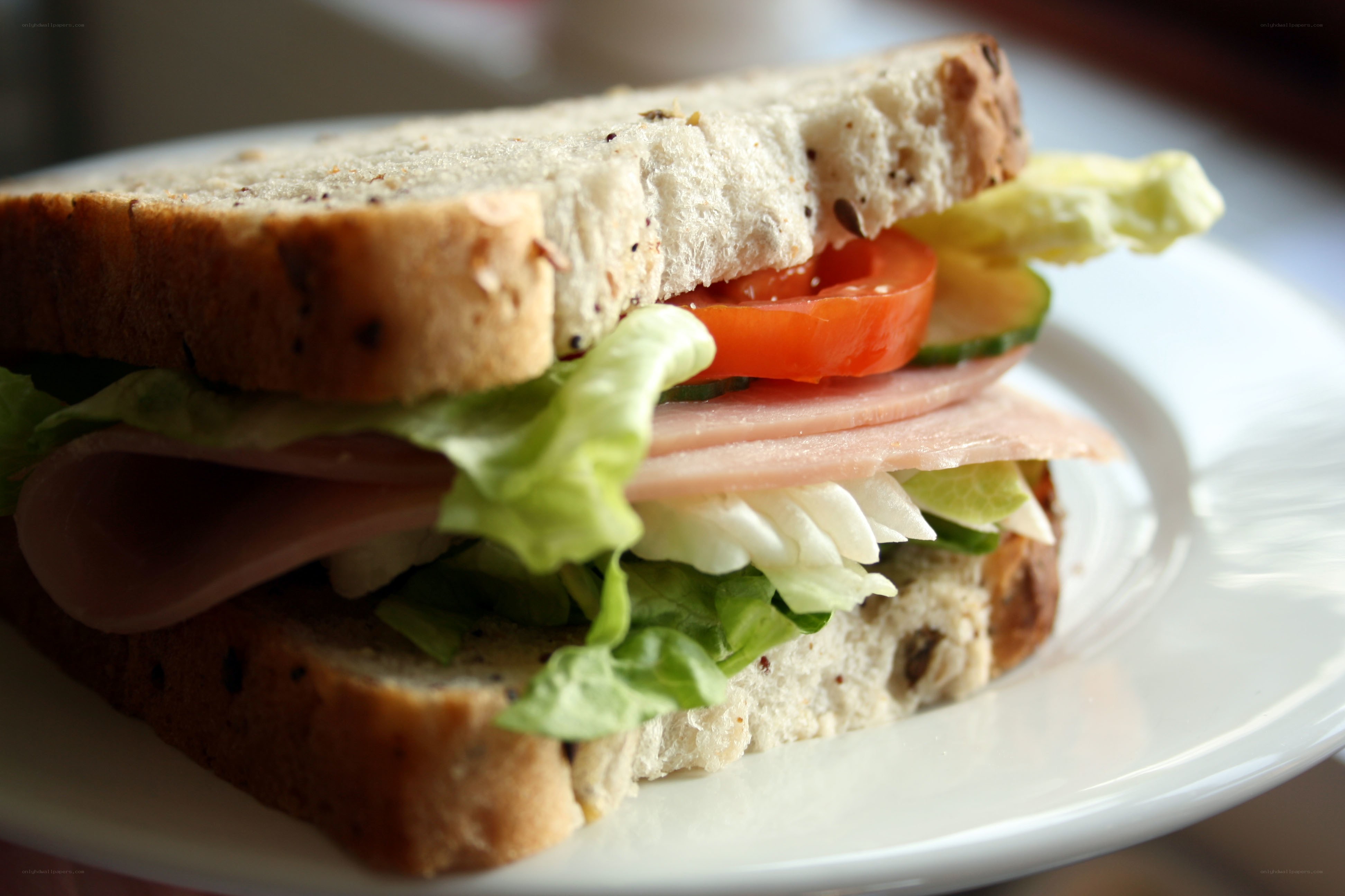 ham and vegetable sandwich