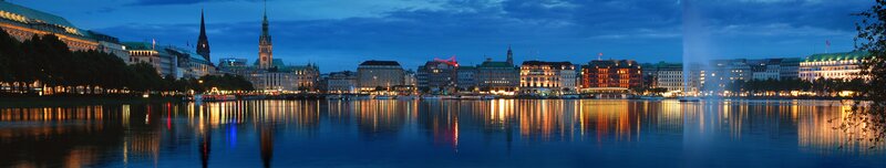 Hamburg Skyline at Night