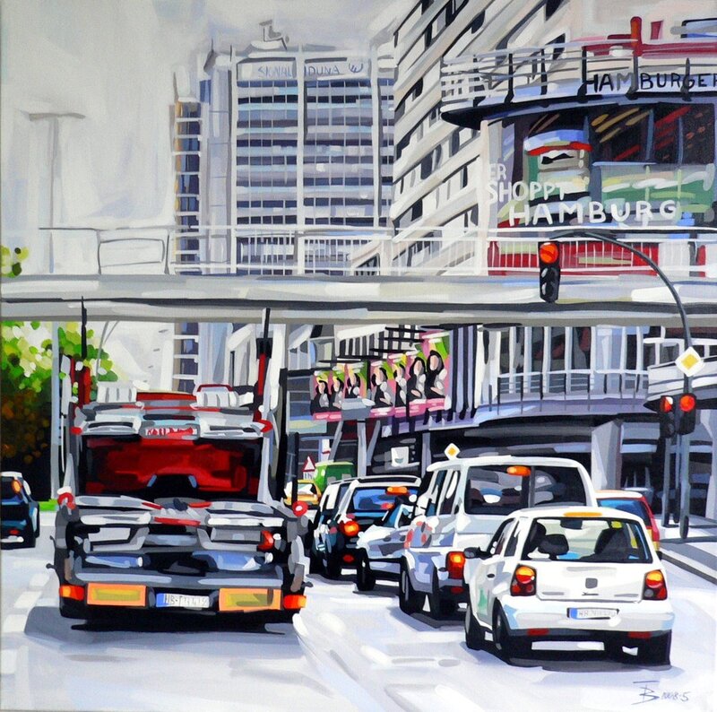 Hamburg traffic scene