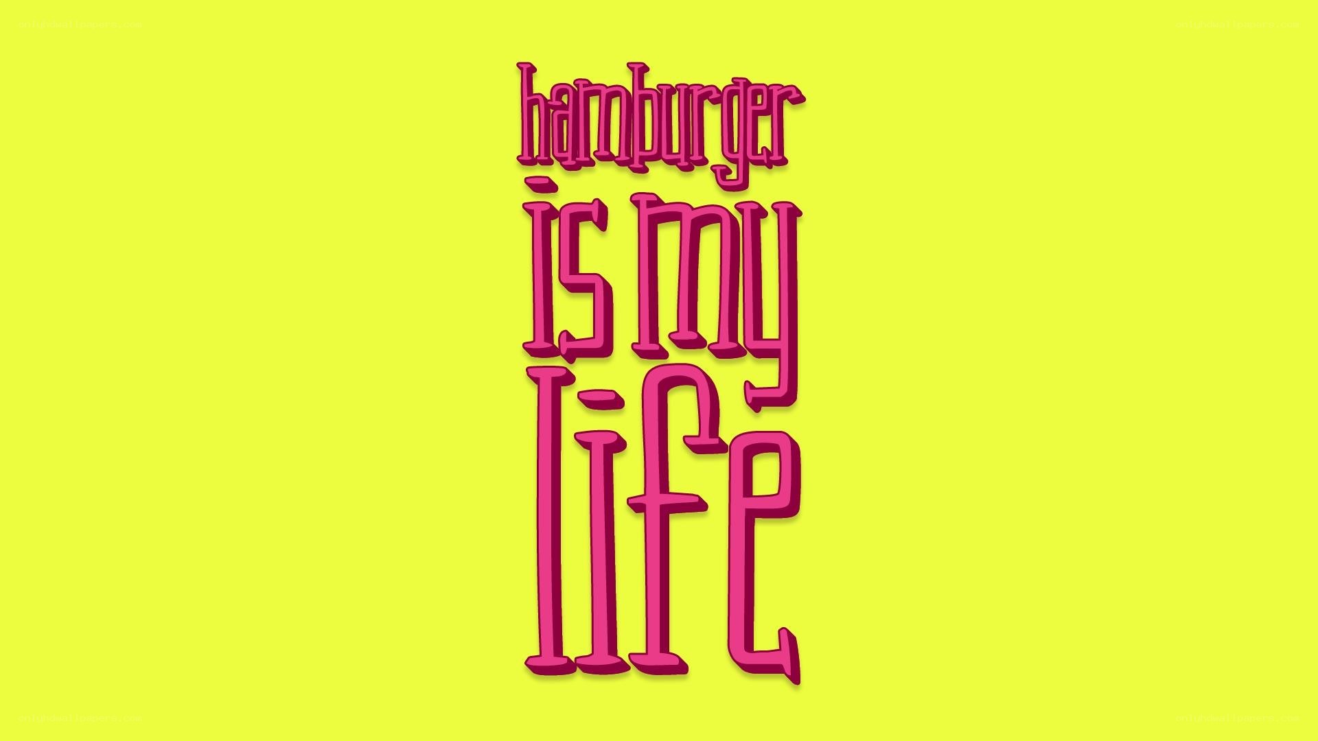 hamburger is my life text
