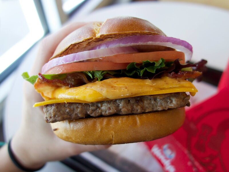 Hamburger with Bacon