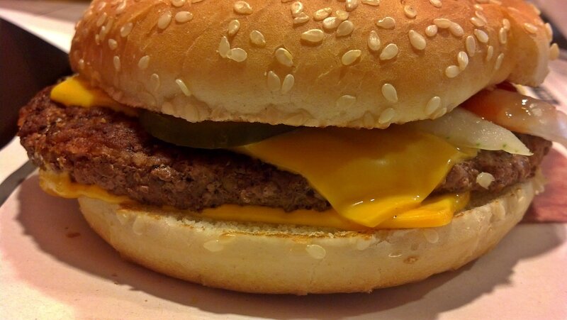 Hamburger with Cheese — Brown