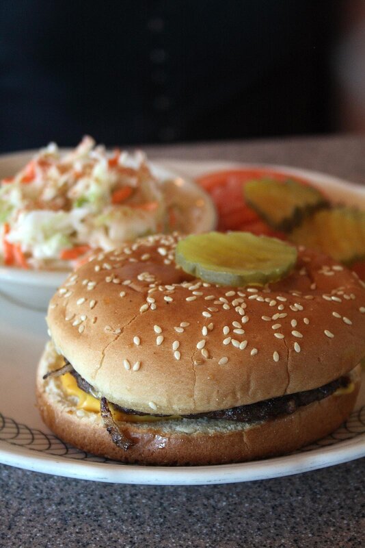 Hamburger with Coleslaw