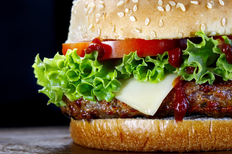 Hamburger with Lettuce — Green