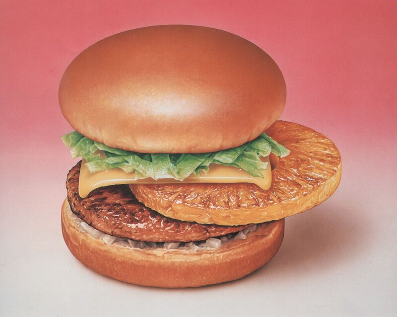 Hamburger with Pineapple