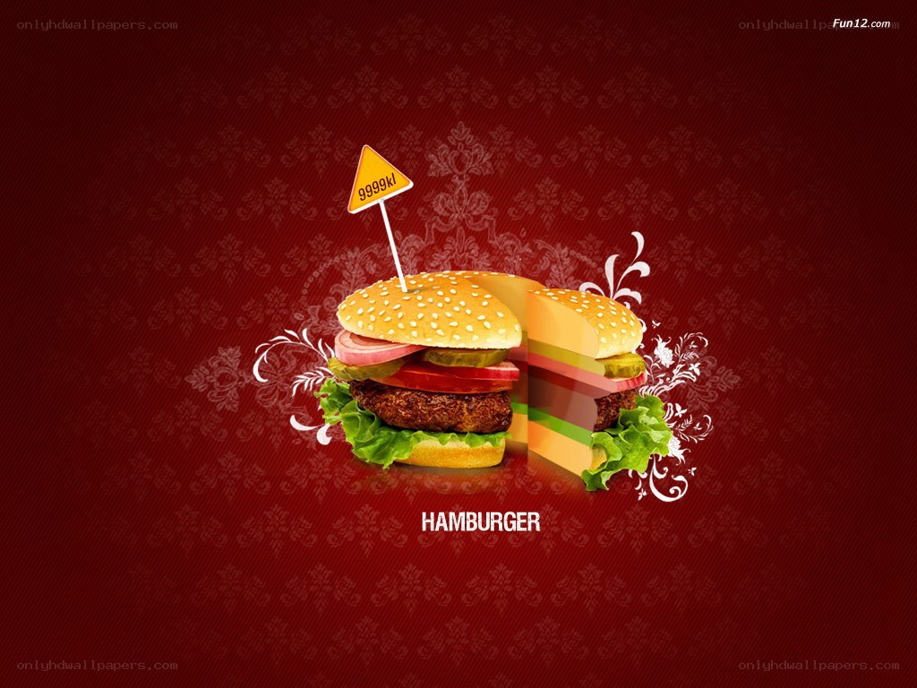 Hamburger with price tag