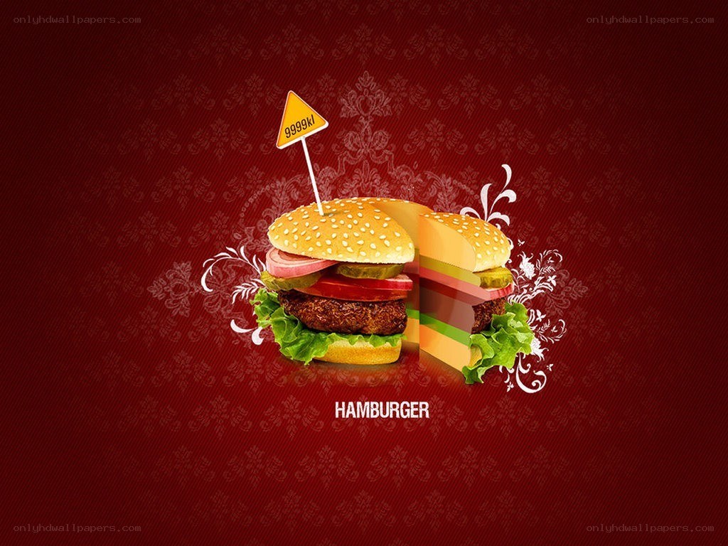 Hamburger with price tag
