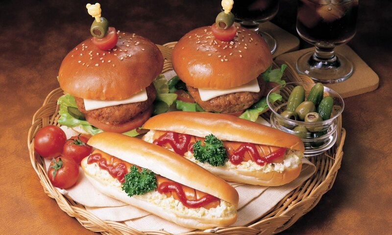 Hamburgers and Hot Dogs
