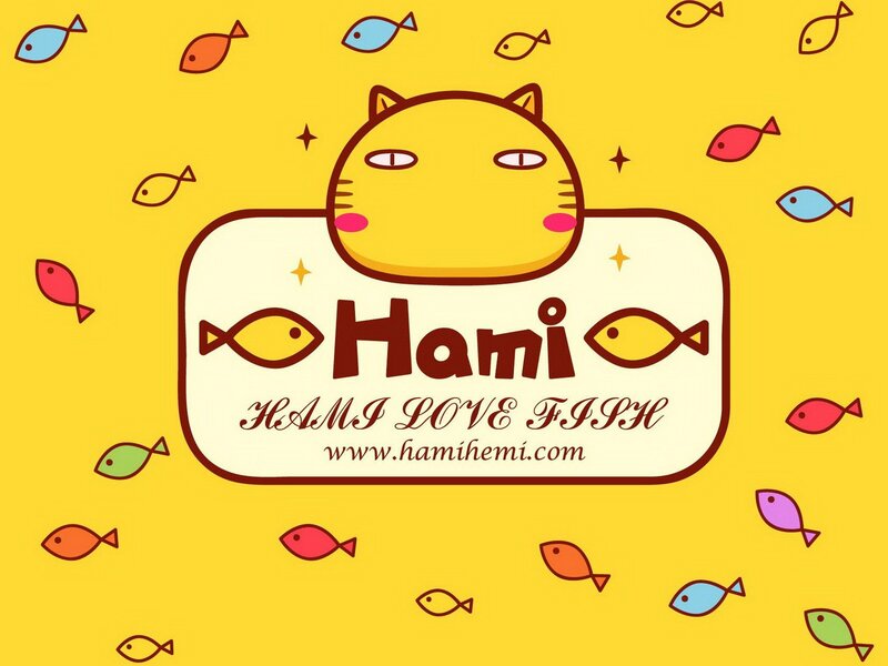 Hami love fish logo