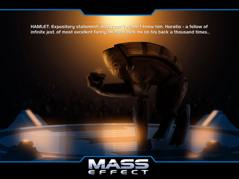 Hamlet monologue in Mass Effect