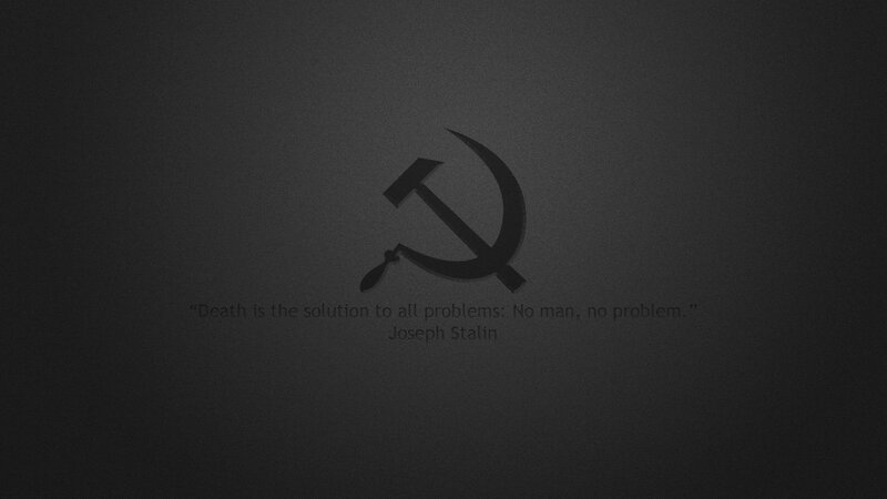 Hammer and Sickle Symbol — Black, Somber, Minimalist