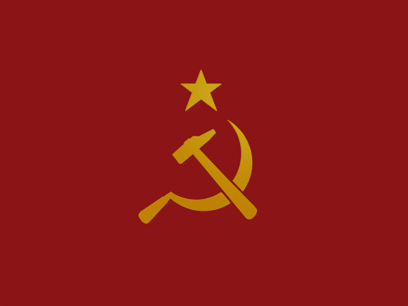 Hammer and Sickle Symbol — Red, Formal