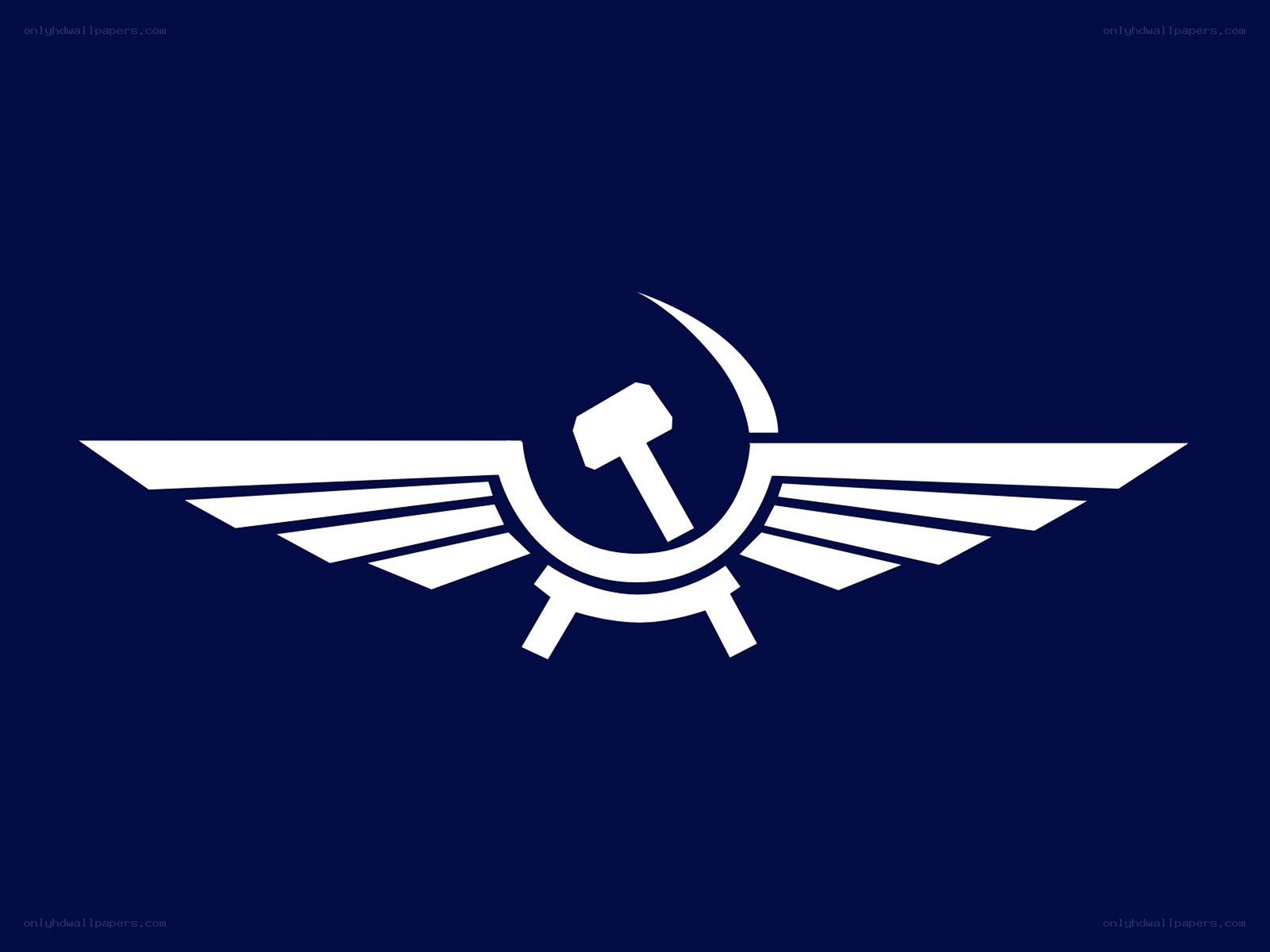hammer and sickle with wings