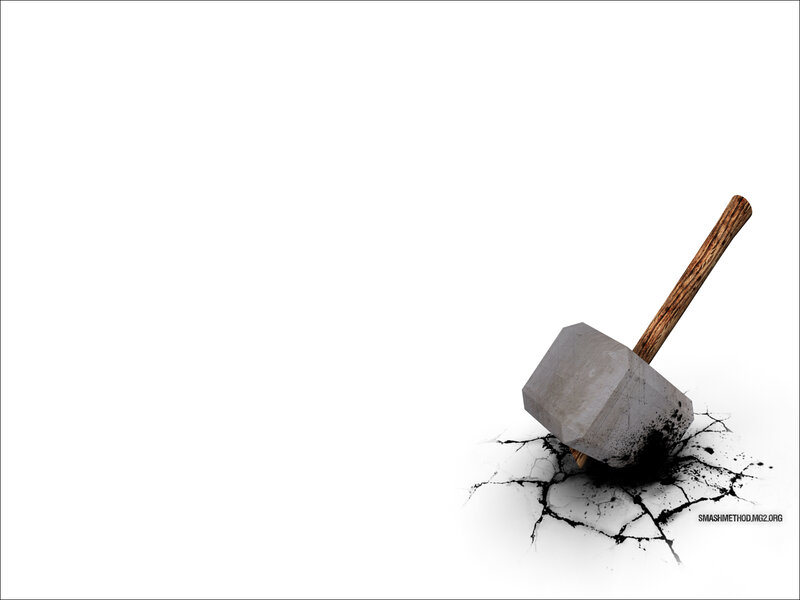 Hammer Breaking Surface — White