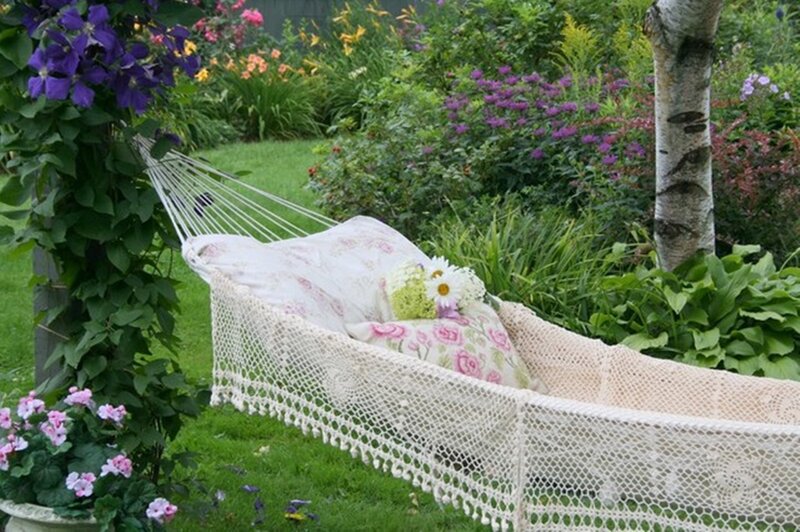 Hammock in Garden — Green, Serene, Summer