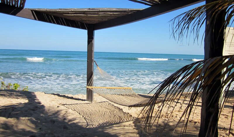 Hammock on Beach — Blue, Serene