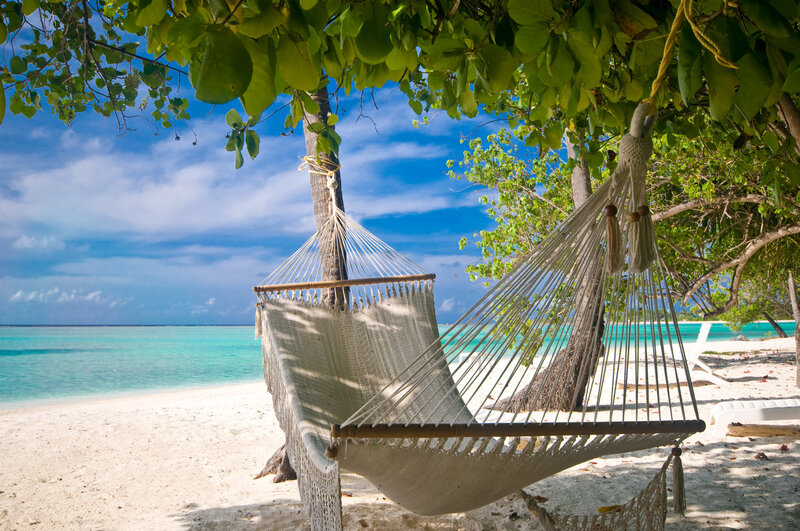 Hammock on Beach — Blue