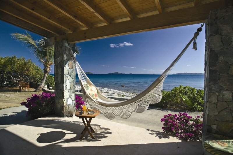 Hammock on Patio — Blue