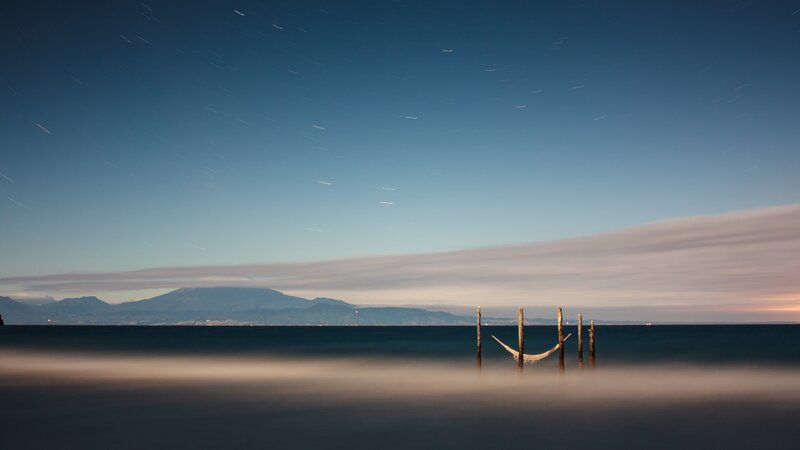Hammock on Wooden Posts