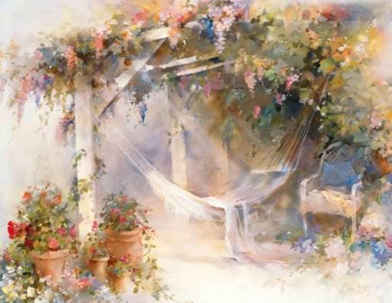 Hammock under Arbor